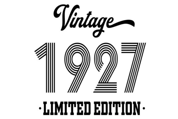 Download Vintage Since 1927 Svg, Birthday Svg, 95 - 1927 Collection