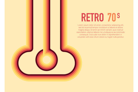Download 70s, 1970 Abstract Vector Stock Retro Li - Premium Resources