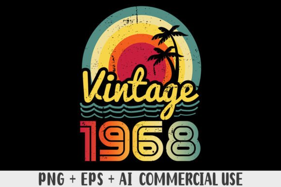Download Vintage 1968 PNG Sublimation Design - 1968 Collection
