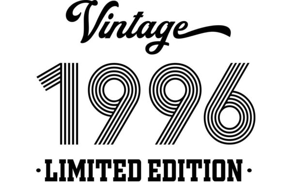 Download Vintage Since 1996 Svg, Birthday Svg, 26 - 1996 Collection