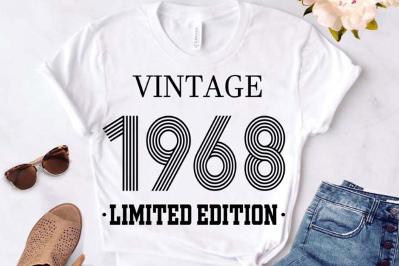 Download Vintage Since 1968 Svg, Birthday Svg, 54 - 1968 Collection